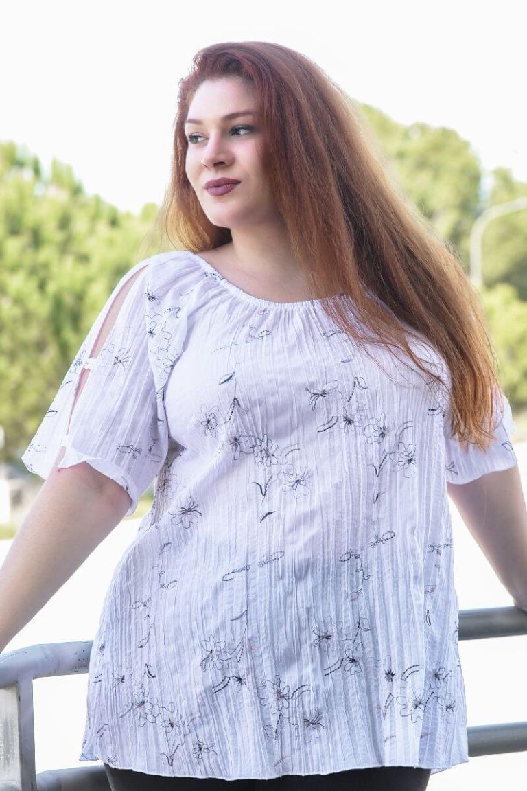 embroidery Μπλούζα Με Άνοιγμα Στο Μανίκι