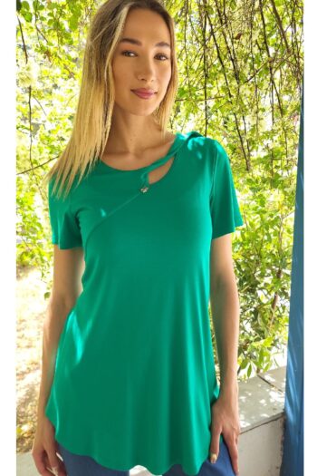 Μπλούζα viscose Με Στριφτή Λαιμόκοψη