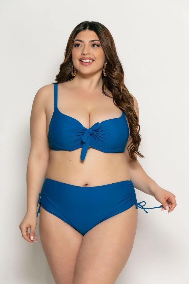 Μαγιό bikini Με Λεπτομέρεια Κόμπο Μονόχρωμο Μαύρο