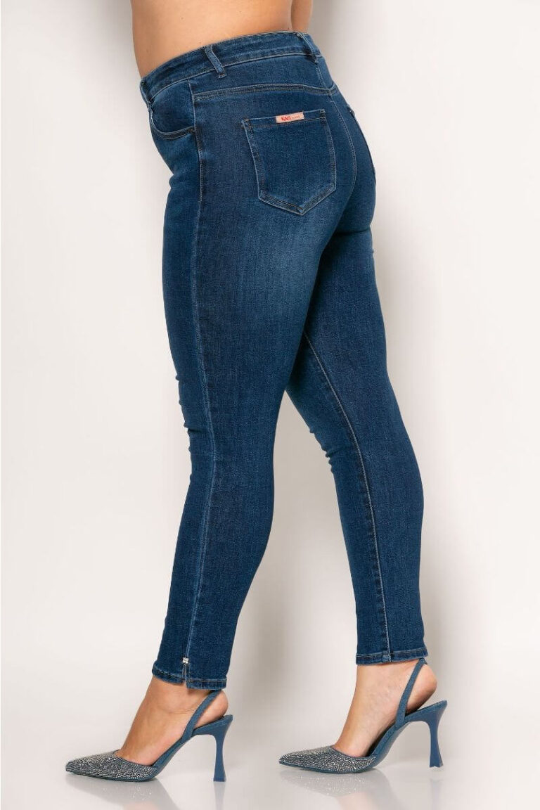 Παντελόνι jean elastic push up strass