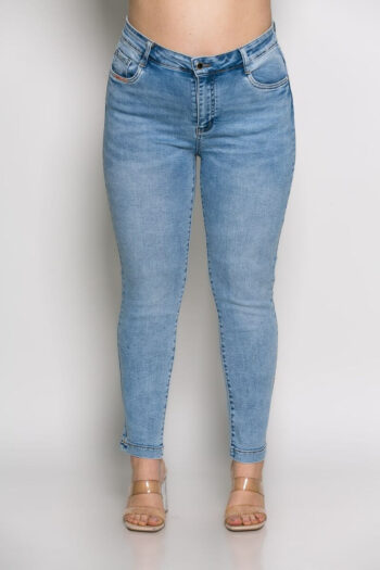 Παντελόνι jean micra slim fit strass Κάτω