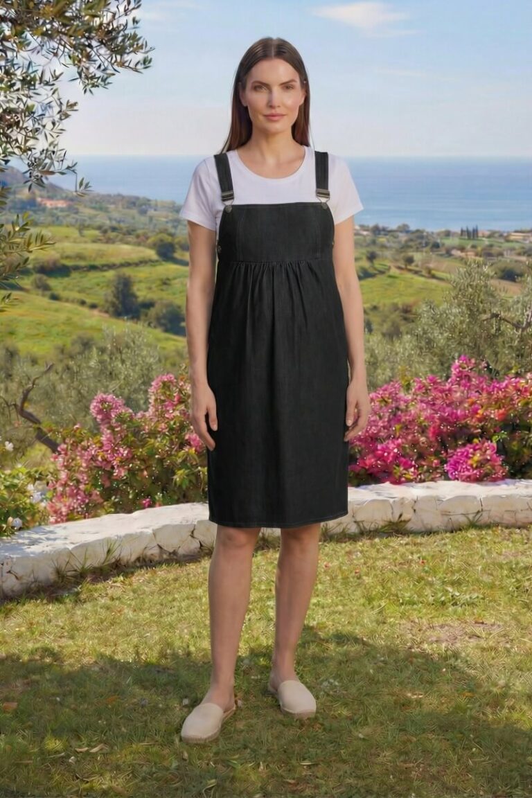 Φόρεμα Με Τιράντες maternity jean Χονδρό