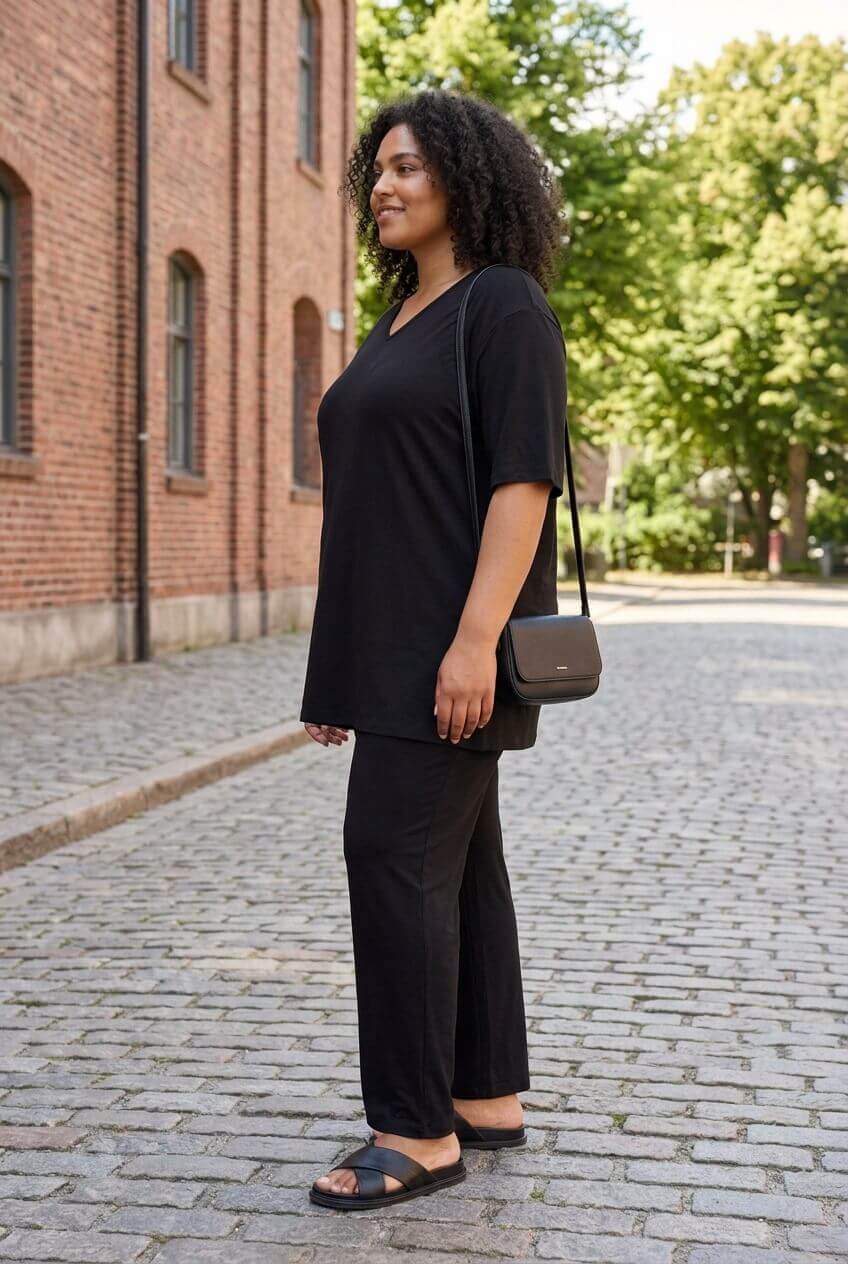 Μπλούζα super plus size v neck very elastic