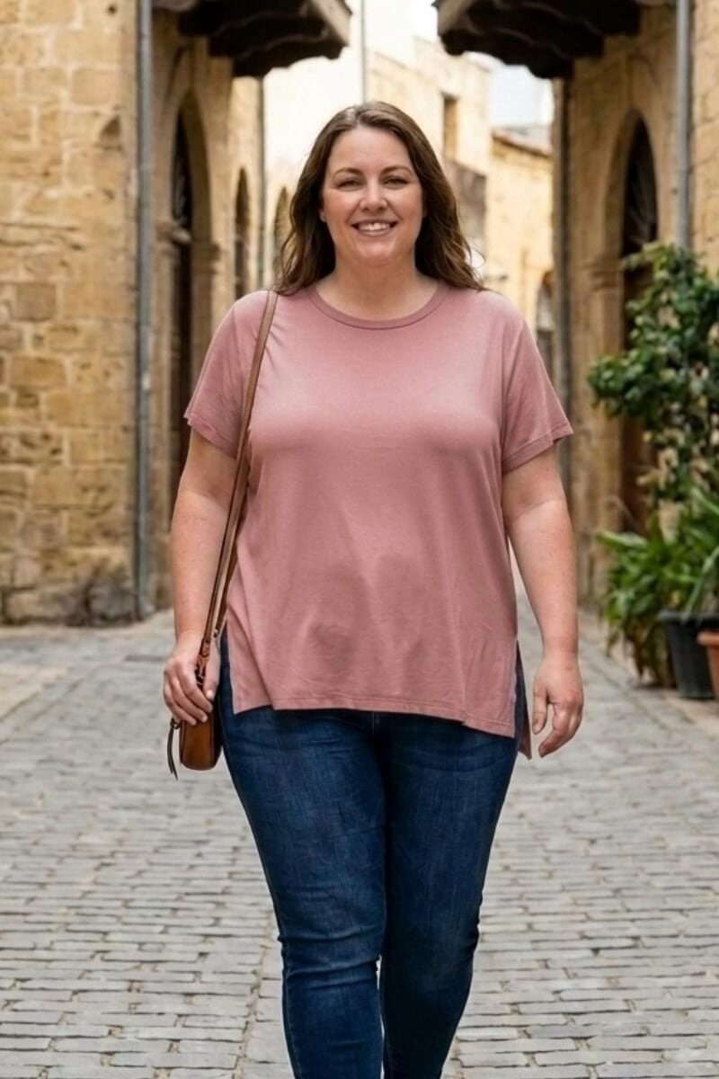 Μπλούζα viscose round neck