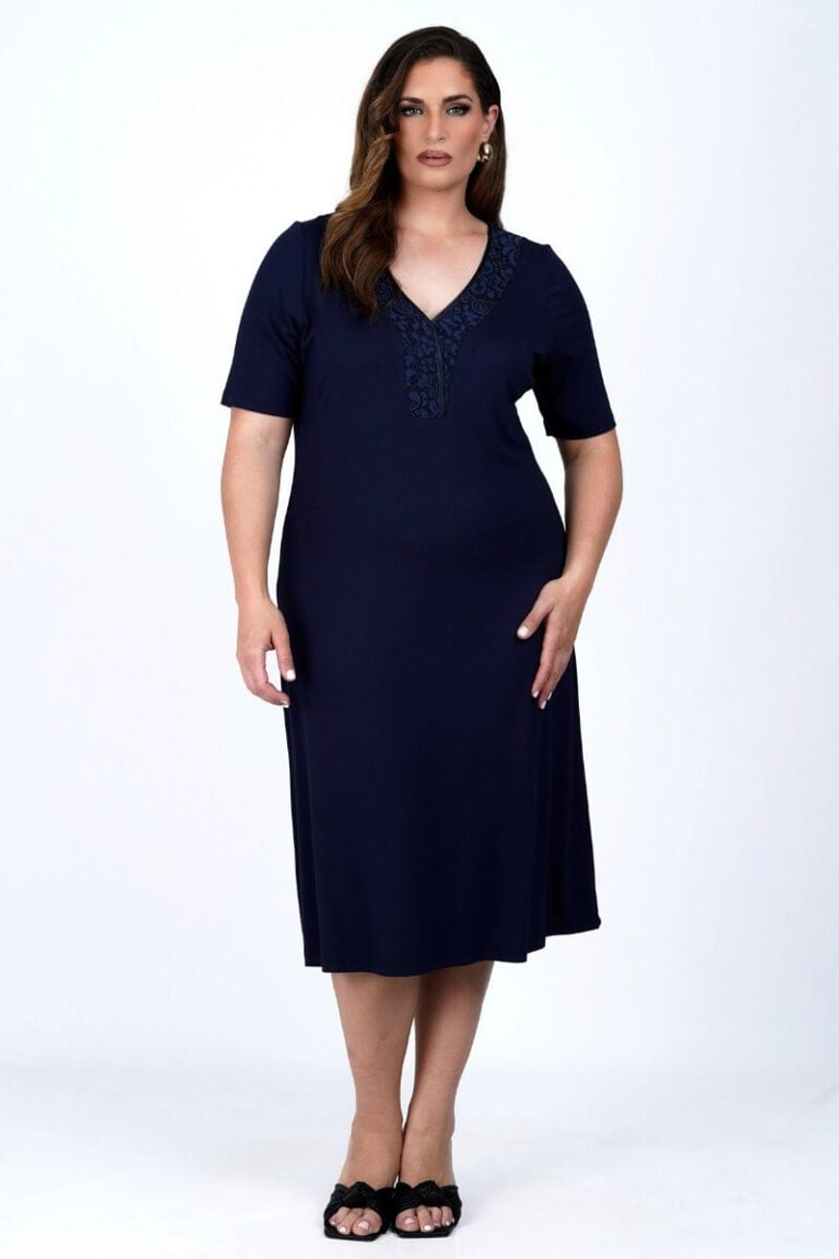 Φόρεμα viscose Με Δαντέλα