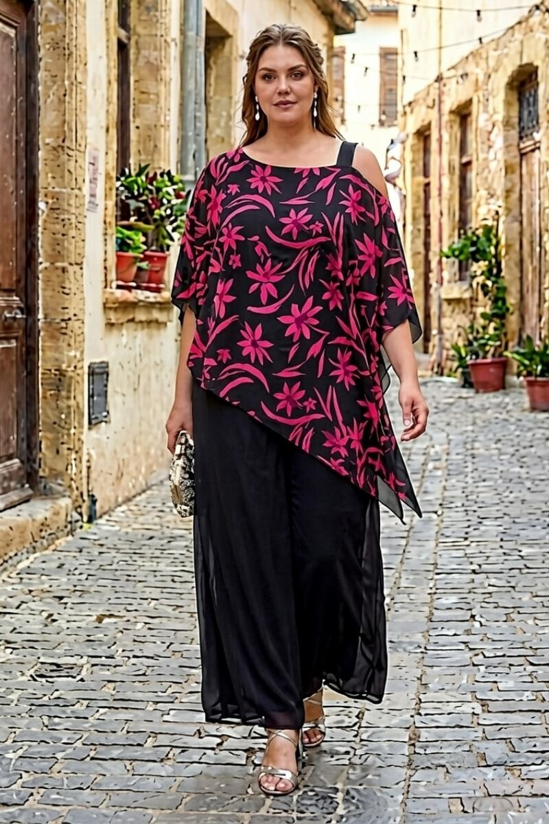 Μπλούζα Με Μία Τιράντα floral