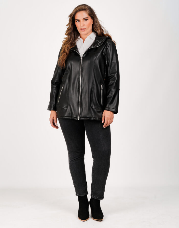 Μπουφάν eco leather